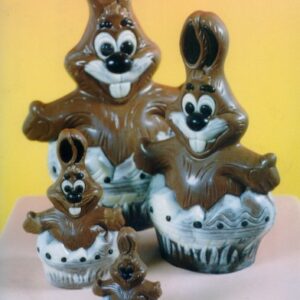 Fröhlicher Ei-Hase