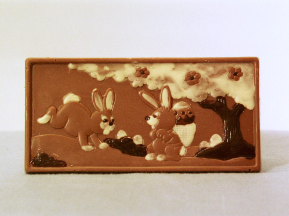 Schokoladentafel mit Ostermotiv